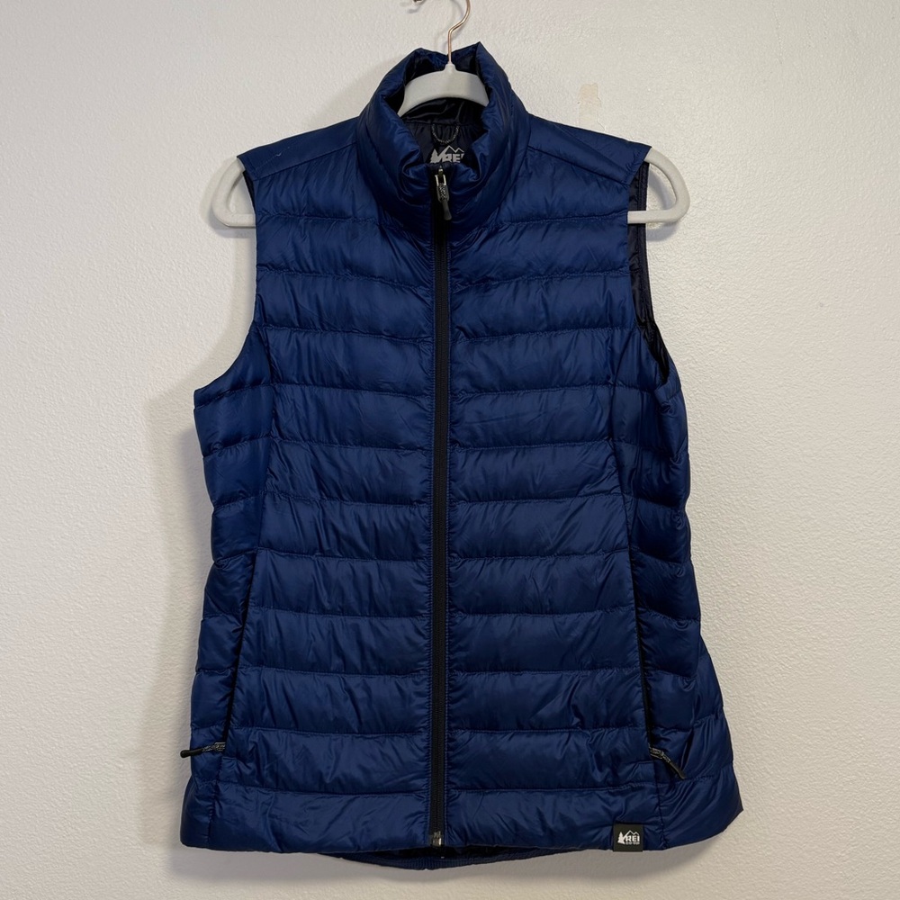 Rei Co-Op Blue Down‎ Vest Women's Sz M